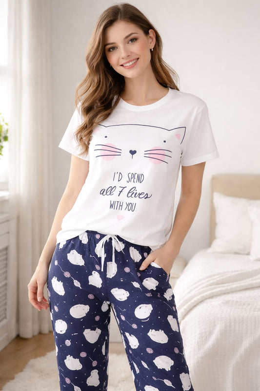 Karkoora's 7 lives pajamas