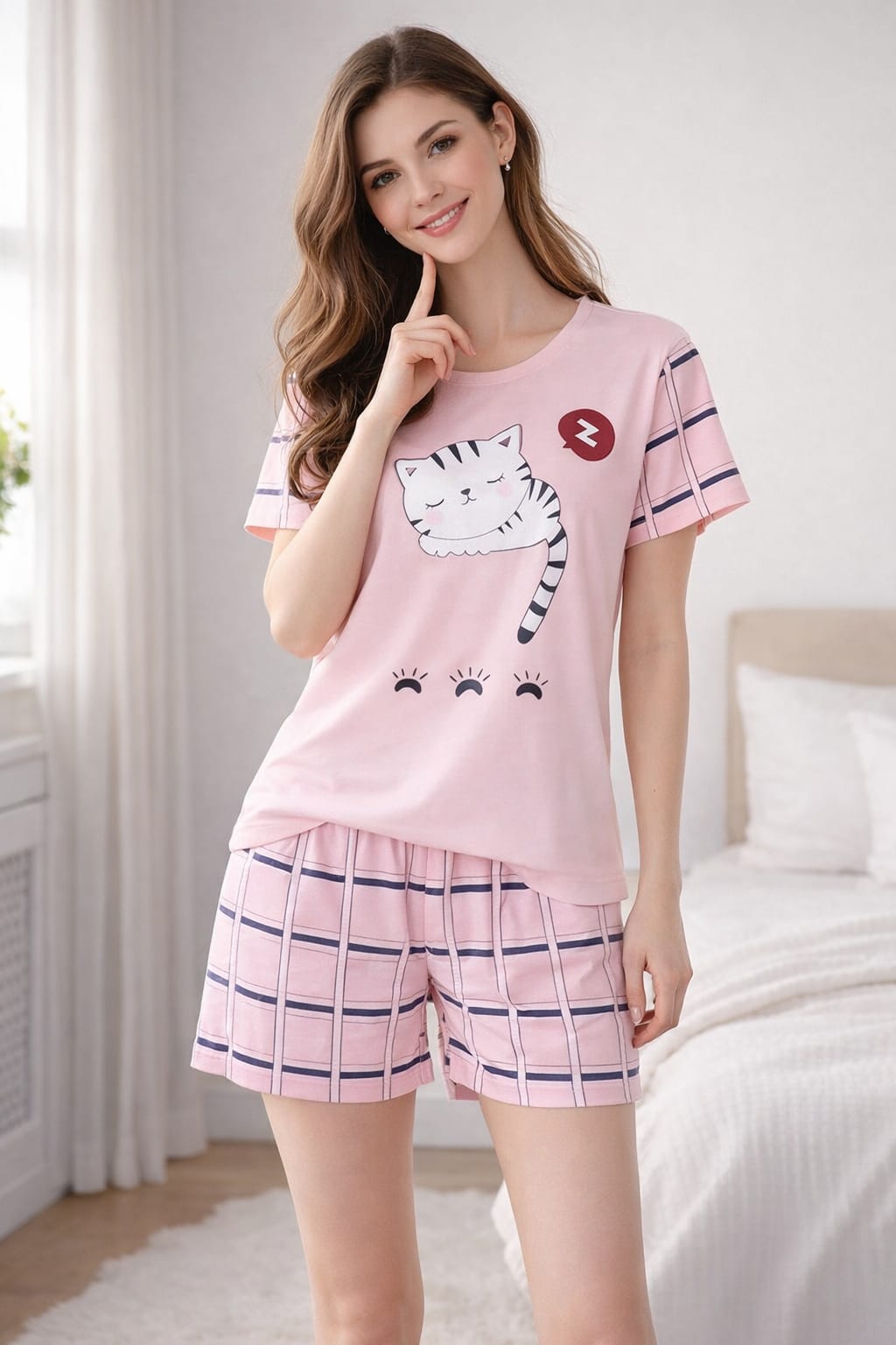 Karkoora's sleepy cat pajamas